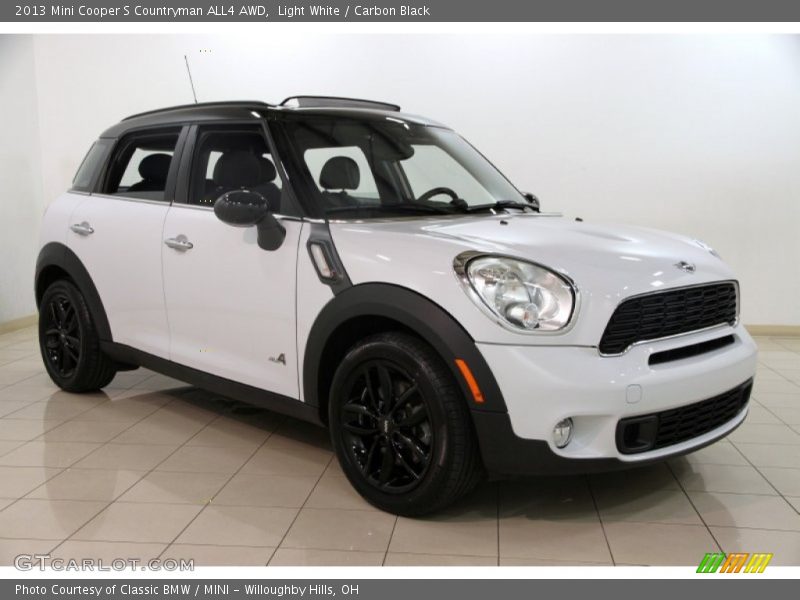 Light White / Carbon Black 2013 Mini Cooper S Countryman ALL4 AWD