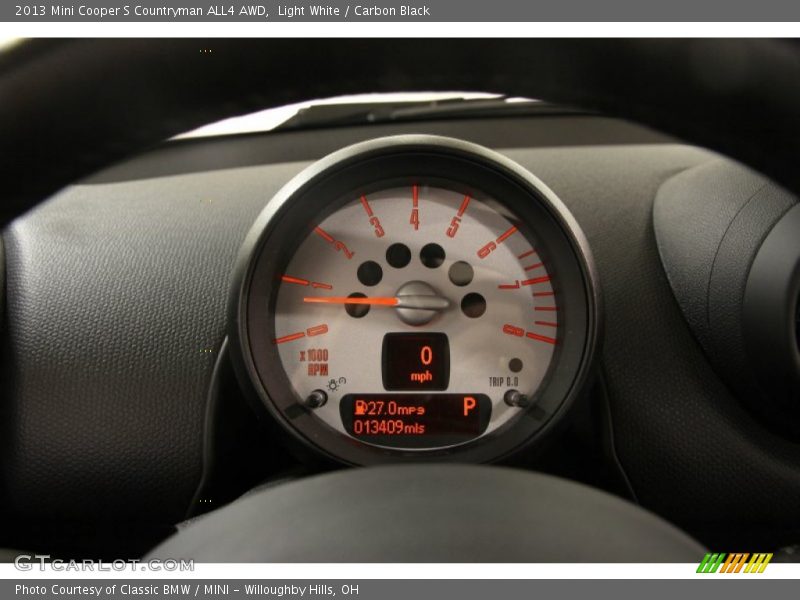 Light White / Carbon Black 2013 Mini Cooper S Countryman ALL4 AWD