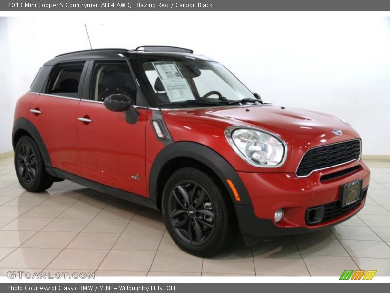 Blazing Red / Carbon Black 2013 Mini Cooper S Countryman ALL4 AWD
