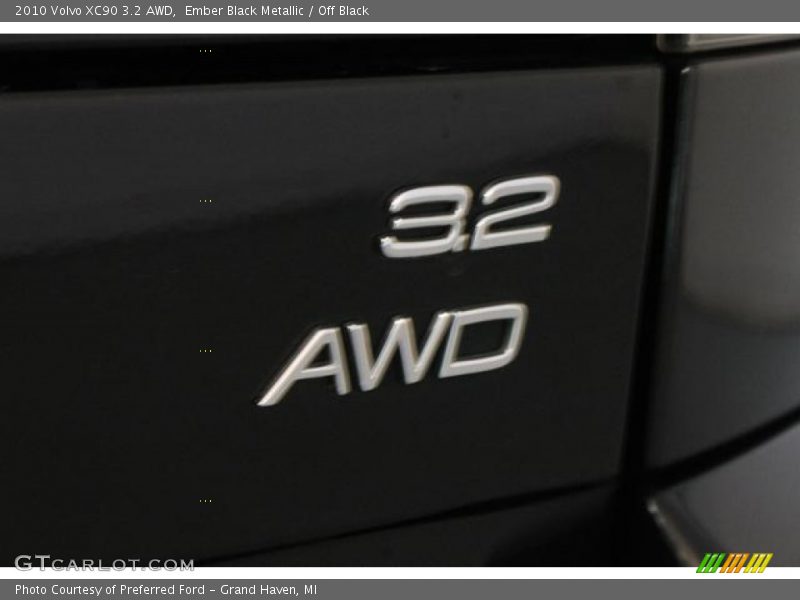 Ember Black Metallic / Off Black 2010 Volvo XC90 3.2 AWD