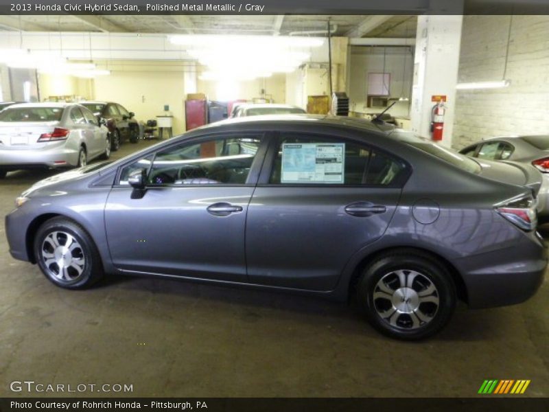 Polished Metal Metallic / Gray 2013 Honda Civic Hybrid Sedan