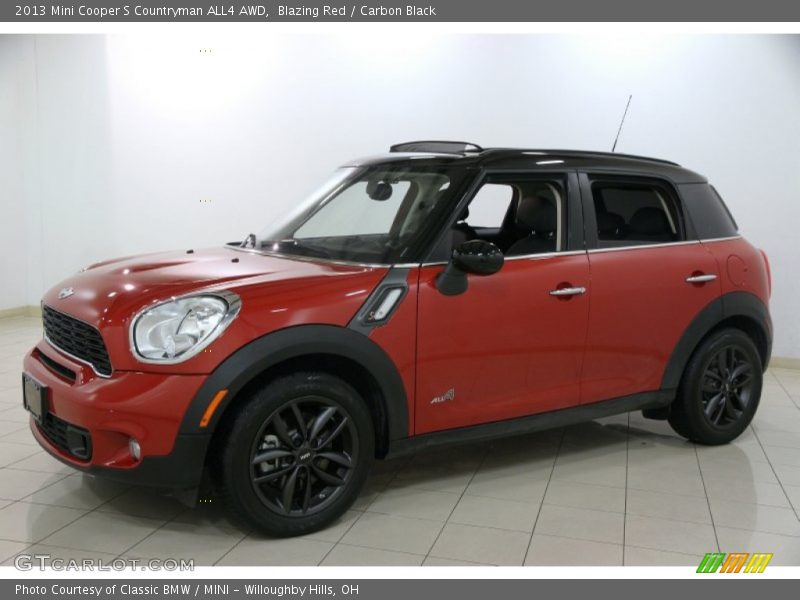 Blazing Red / Carbon Black 2013 Mini Cooper S Countryman ALL4 AWD