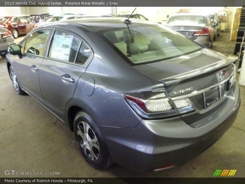 Polished Metal Metallic / Gray 2013 Honda Civic Hybrid Sedan