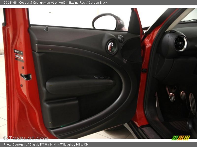 Blazing Red / Carbon Black 2013 Mini Cooper S Countryman ALL4 AWD