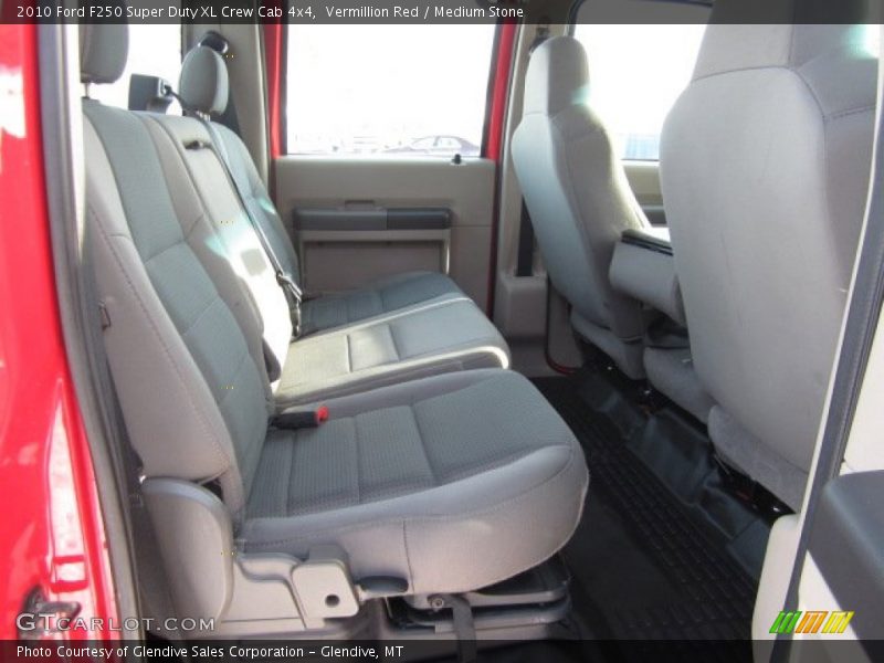 Vermillion Red / Medium Stone 2010 Ford F250 Super Duty XL Crew Cab 4x4