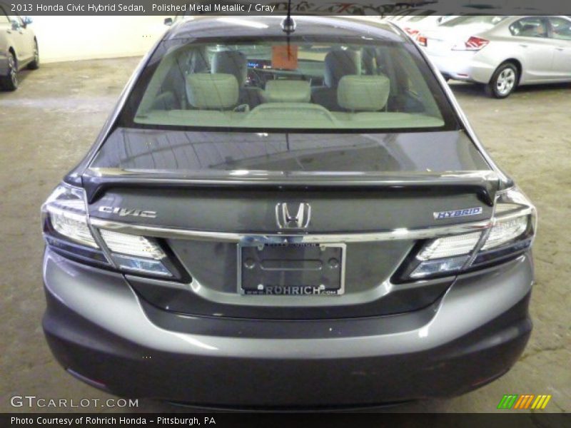 Polished Metal Metallic / Gray 2013 Honda Civic Hybrid Sedan