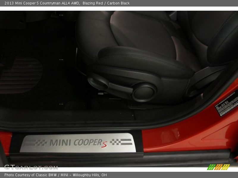 Blazing Red / Carbon Black 2013 Mini Cooper S Countryman ALL4 AWD