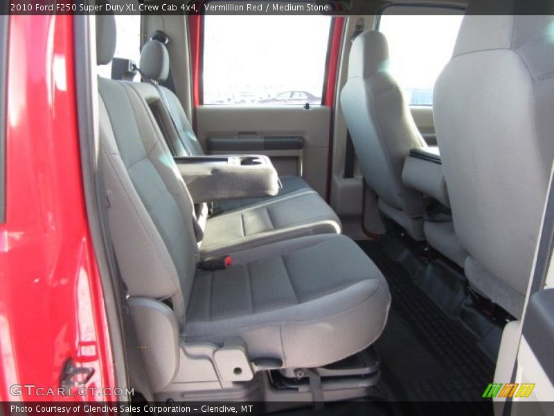 Vermillion Red / Medium Stone 2010 Ford F250 Super Duty XL Crew Cab 4x4