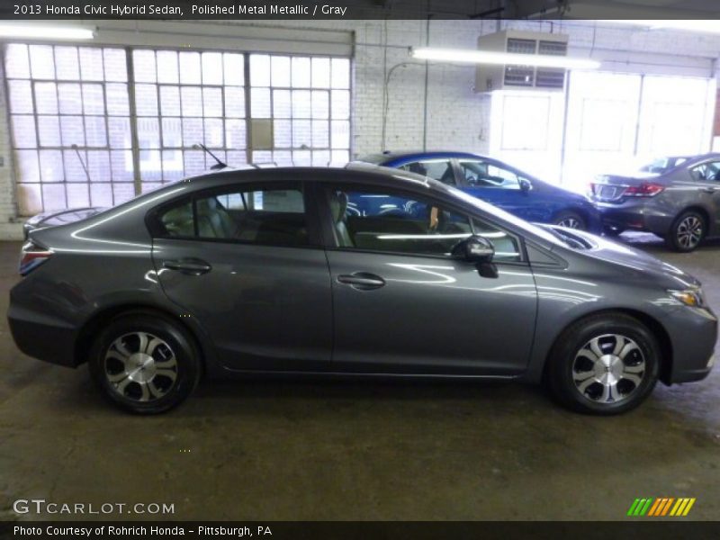 Polished Metal Metallic / Gray 2013 Honda Civic Hybrid Sedan