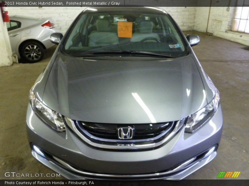 Polished Metal Metallic / Gray 2013 Honda Civic Hybrid Sedan