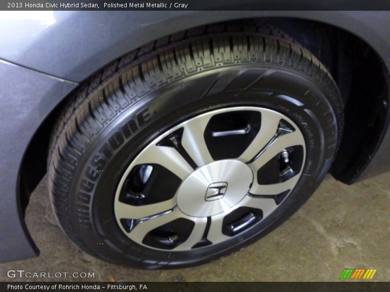 Polished Metal Metallic / Gray 2013 Honda Civic Hybrid Sedan