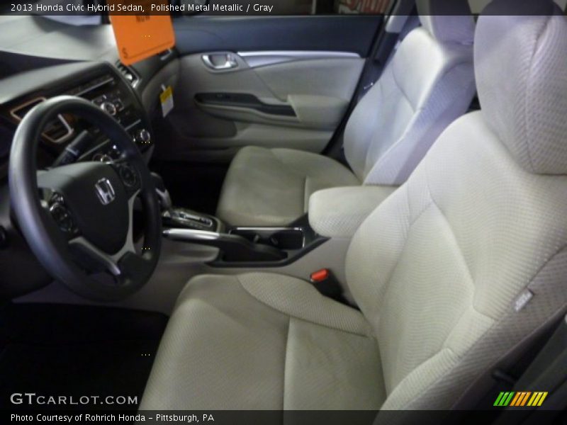 Polished Metal Metallic / Gray 2013 Honda Civic Hybrid Sedan