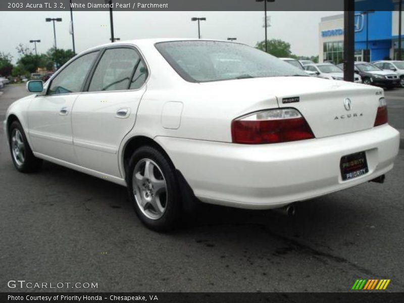 White Diamond Pearl / Parchment 2003 Acura TL 3.2