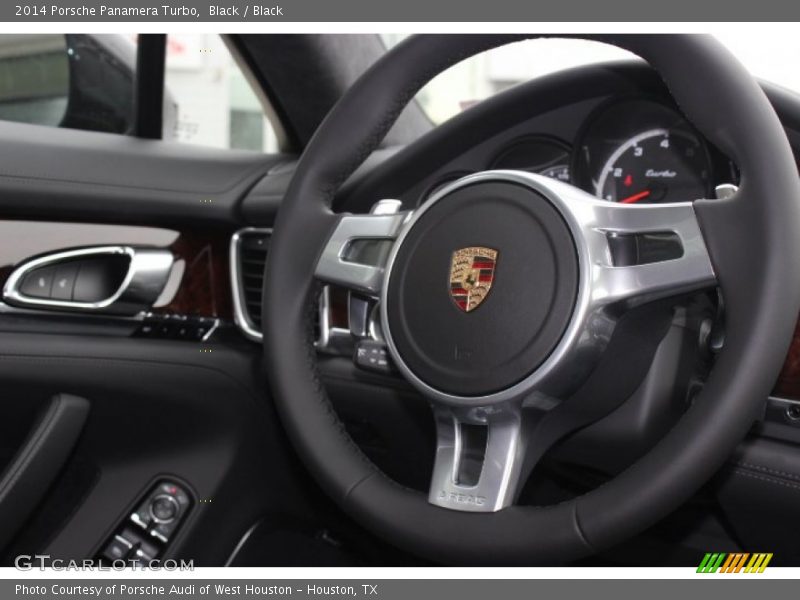 Black / Black 2014 Porsche Panamera Turbo
