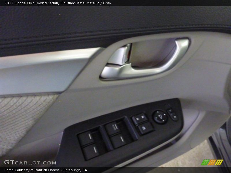 Polished Metal Metallic / Gray 2013 Honda Civic Hybrid Sedan