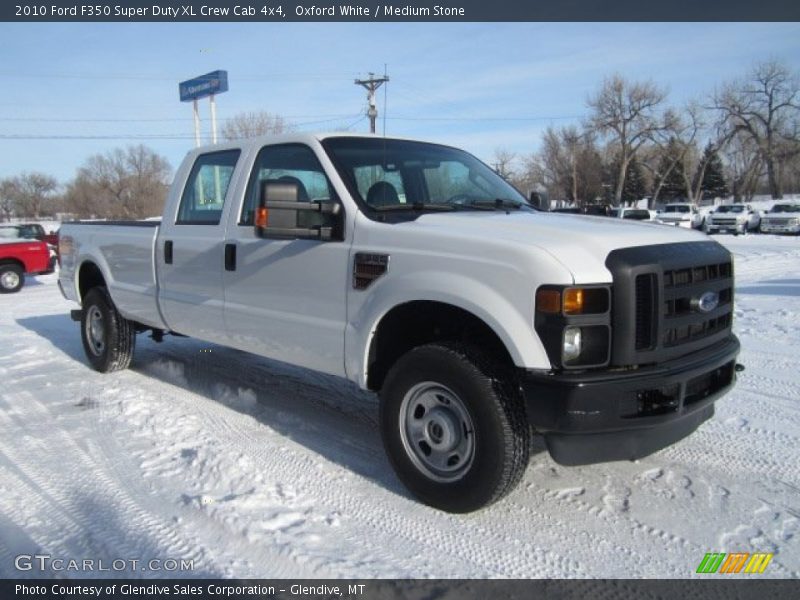 Oxford White / Medium Stone 2010 Ford F350 Super Duty XL Crew Cab 4x4