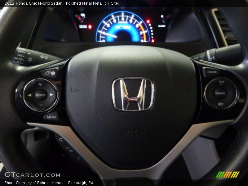 Polished Metal Metallic / Gray 2013 Honda Civic Hybrid Sedan