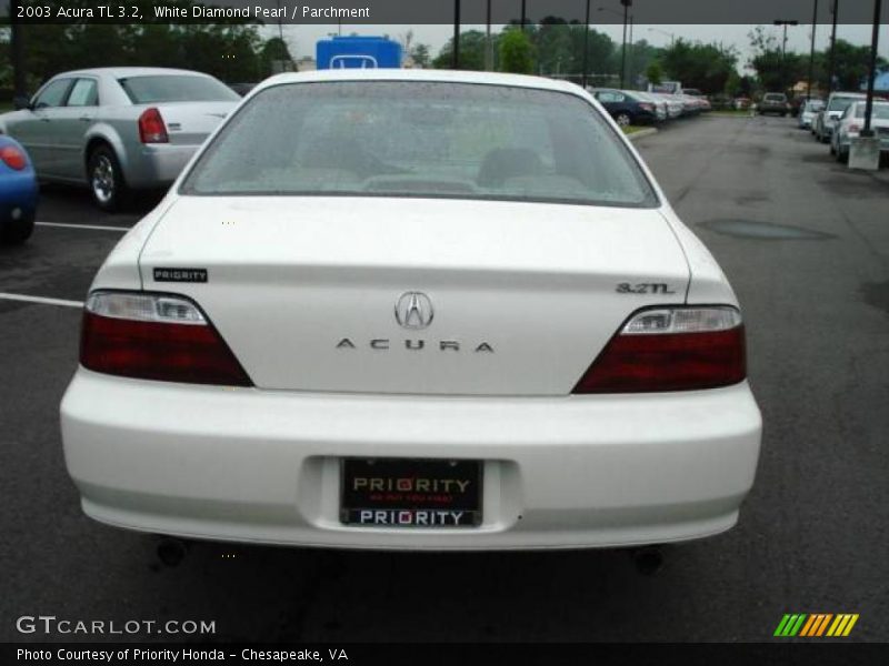 White Diamond Pearl / Parchment 2003 Acura TL 3.2
