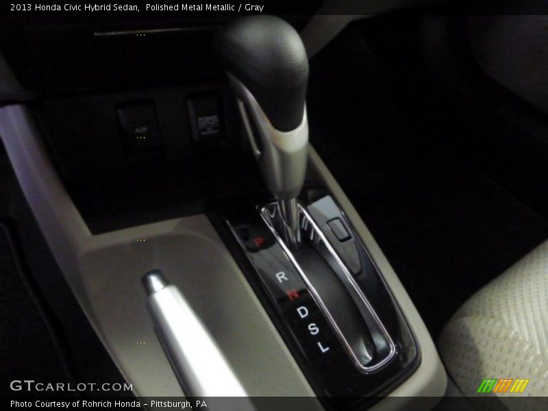 Polished Metal Metallic / Gray 2013 Honda Civic Hybrid Sedan