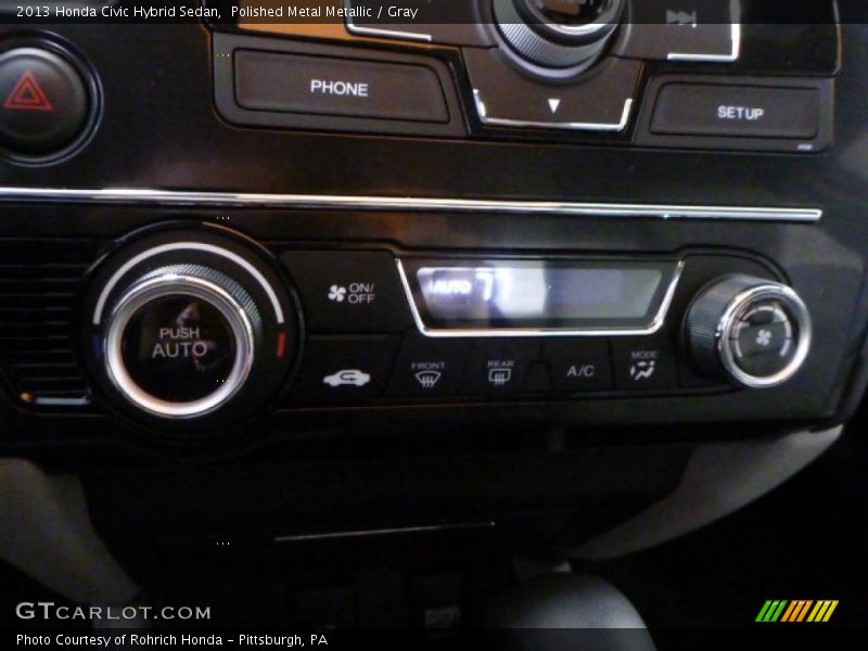 Polished Metal Metallic / Gray 2013 Honda Civic Hybrid Sedan