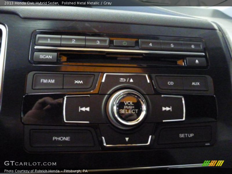 Polished Metal Metallic / Gray 2013 Honda Civic Hybrid Sedan