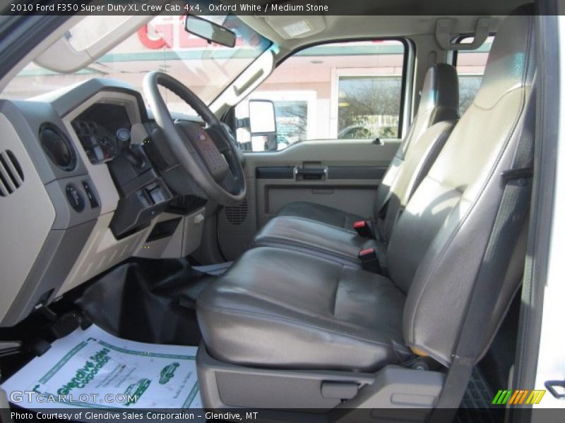 Oxford White / Medium Stone 2010 Ford F350 Super Duty XL Crew Cab 4x4