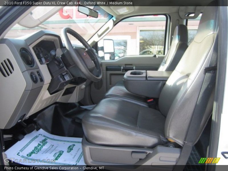 Oxford White / Medium Stone 2010 Ford F350 Super Duty XL Crew Cab 4x4