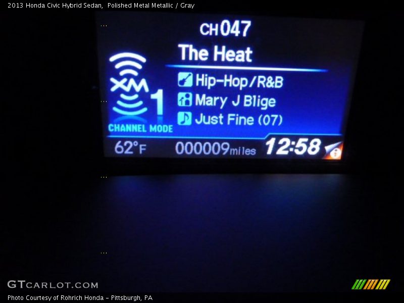 Polished Metal Metallic / Gray 2013 Honda Civic Hybrid Sedan