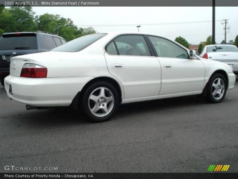 White Diamond Pearl / Parchment 2003 Acura TL 3.2