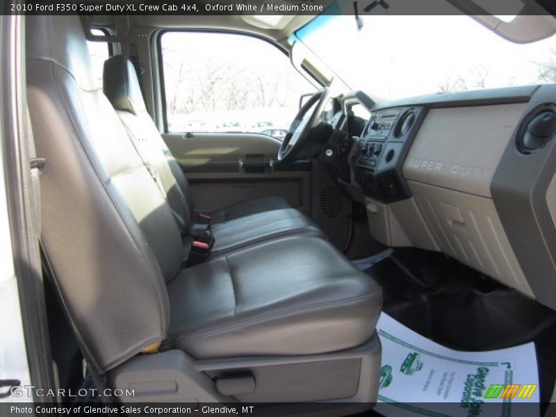 Oxford White / Medium Stone 2010 Ford F350 Super Duty XL Crew Cab 4x4