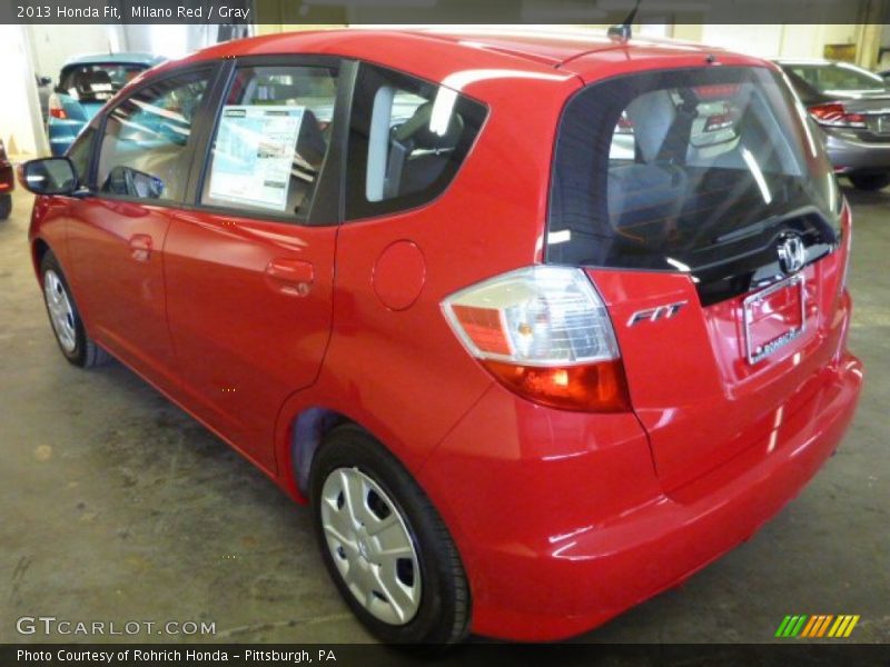 Milano Red / Gray 2013 Honda Fit