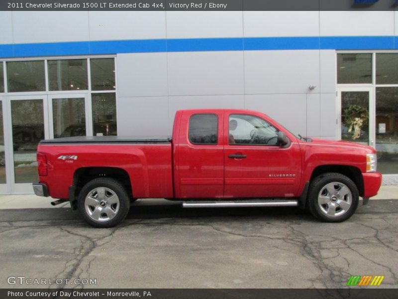 Victory Red / Ebony 2011 Chevrolet Silverado 1500 LT Extended Cab 4x4