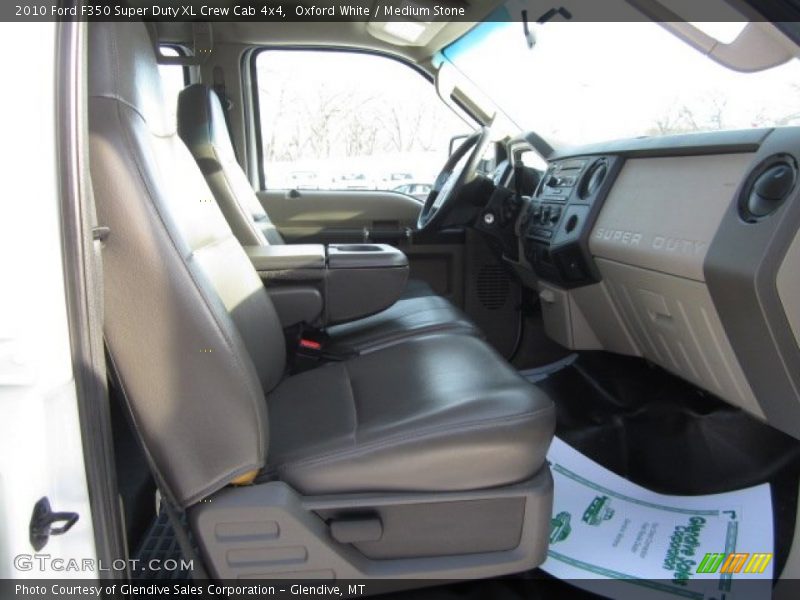 Oxford White / Medium Stone 2010 Ford F350 Super Duty XL Crew Cab 4x4