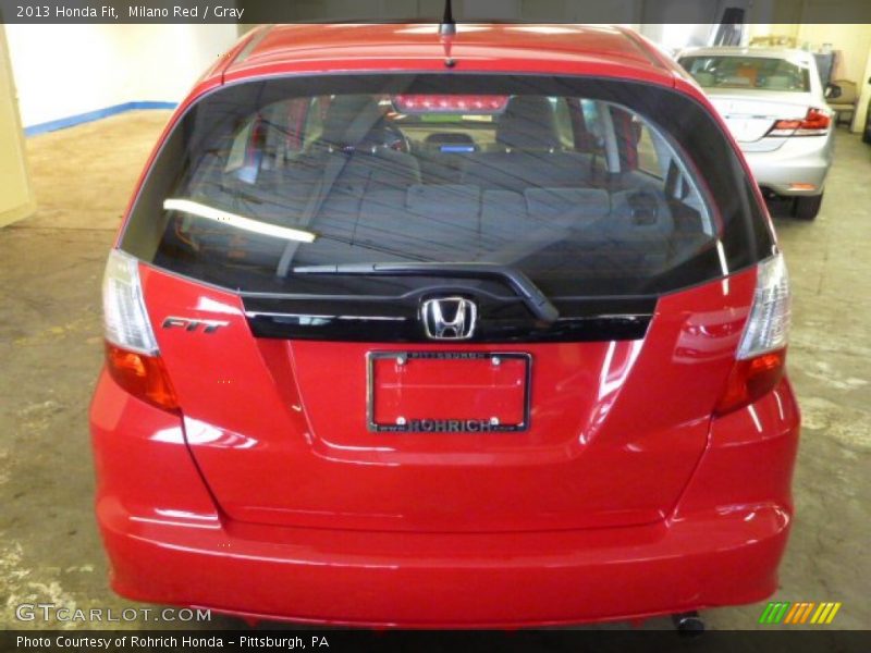 Milano Red / Gray 2013 Honda Fit
