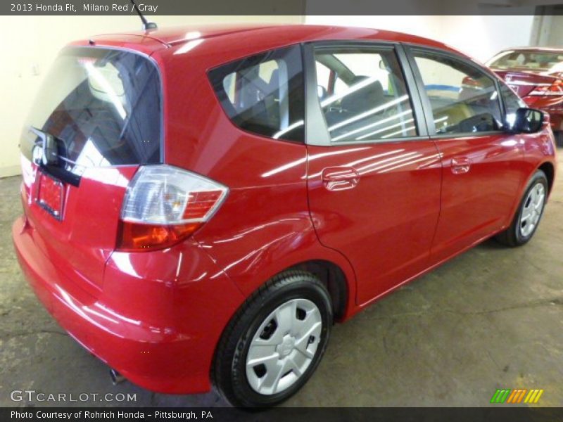 Milano Red / Gray 2013 Honda Fit