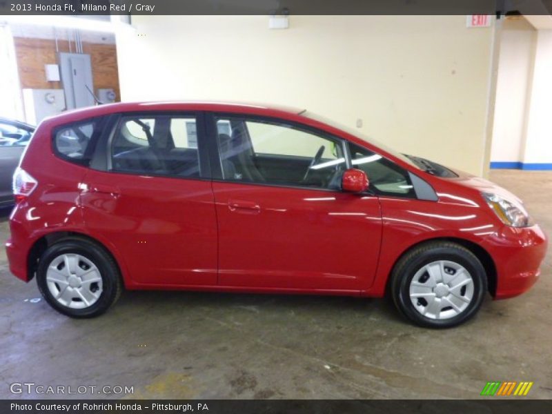 Milano Red / Gray 2013 Honda Fit