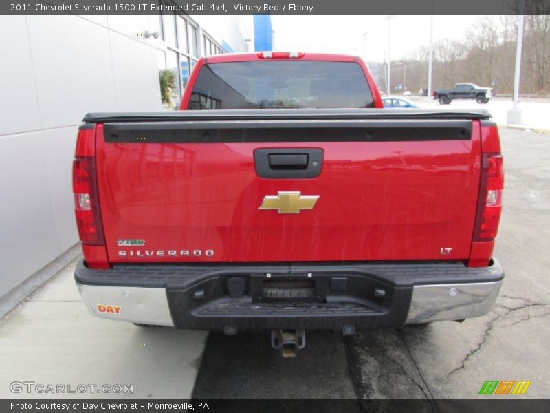 Victory Red / Ebony 2011 Chevrolet Silverado 1500 LT Extended Cab 4x4