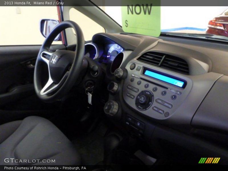 Milano Red / Gray 2013 Honda Fit