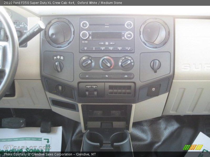 Oxford White / Medium Stone 2010 Ford F350 Super Duty XL Crew Cab 4x4