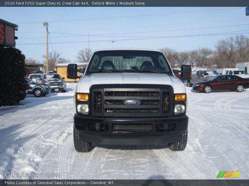 Oxford White / Medium Stone 2010 Ford F350 Super Duty XL Crew Cab 4x4