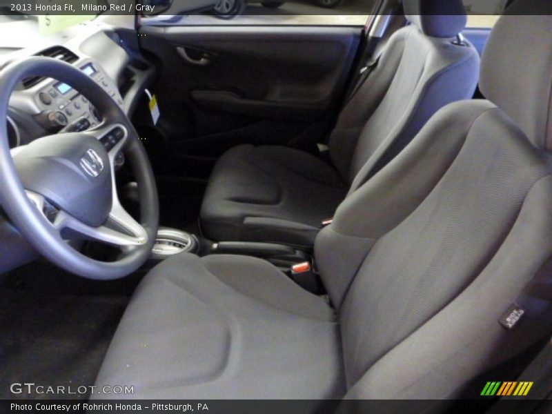 Milano Red / Gray 2013 Honda Fit