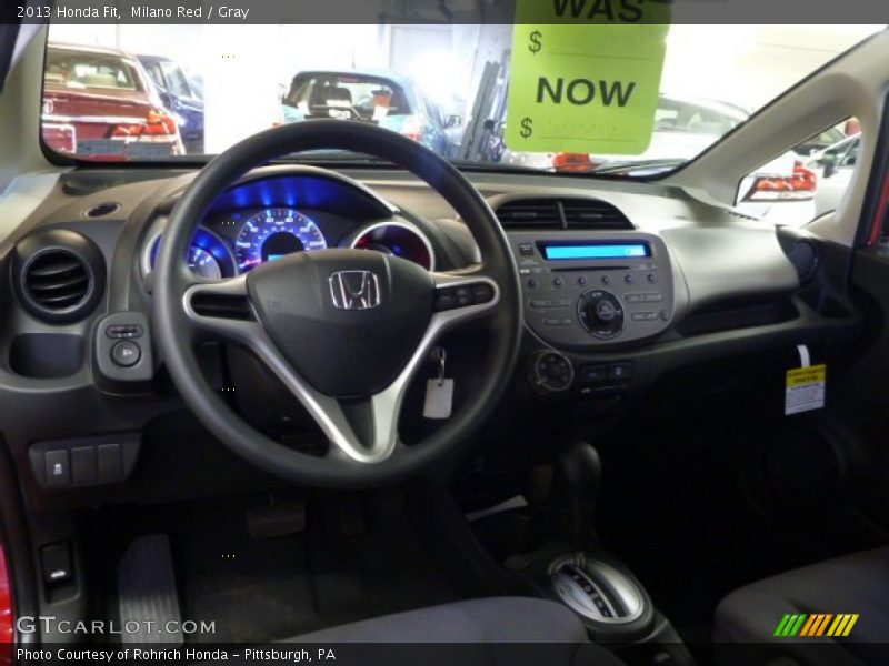 Milano Red / Gray 2013 Honda Fit