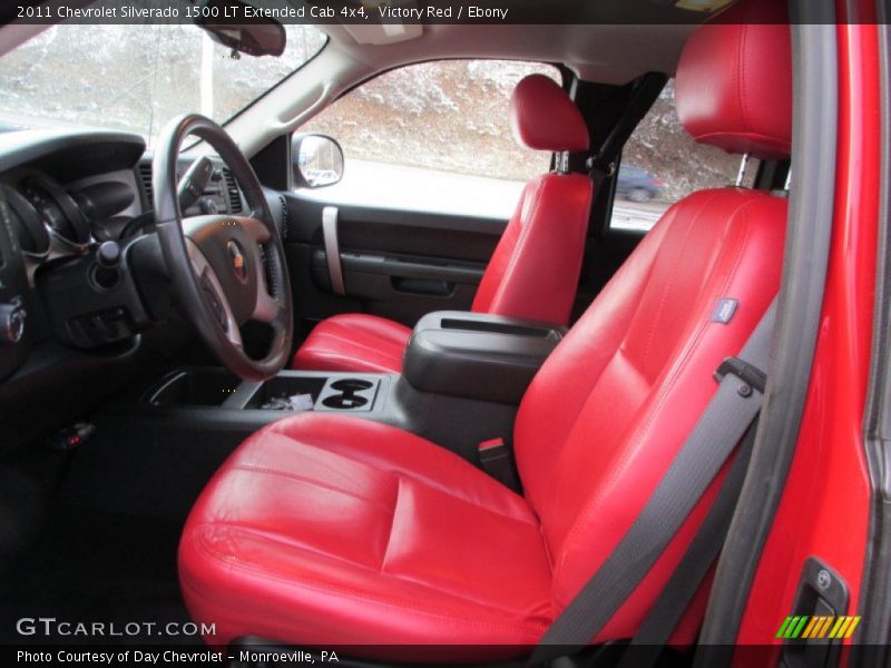 Victory Red / Ebony 2011 Chevrolet Silverado 1500 LT Extended Cab 4x4