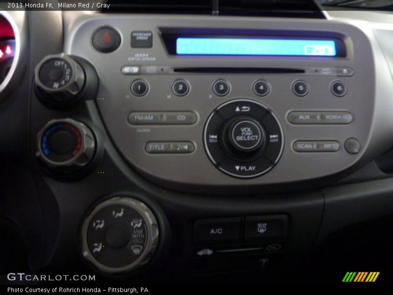 Milano Red / Gray 2013 Honda Fit
