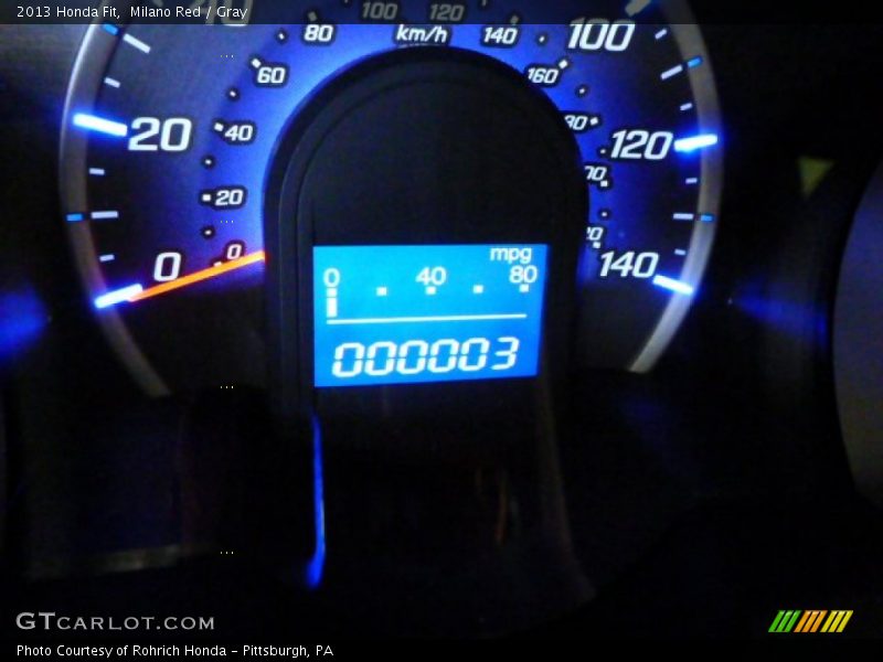 Milano Red / Gray 2013 Honda Fit