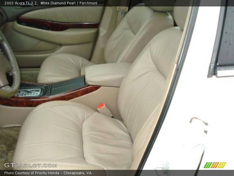 White Diamond Pearl / Parchment 2003 Acura TL 3.2