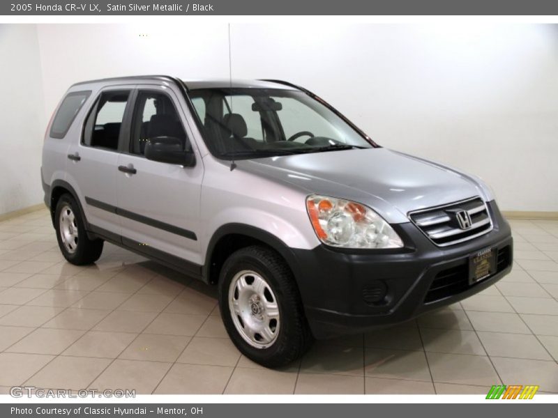 Satin Silver Metallic / Black 2005 Honda CR-V LX