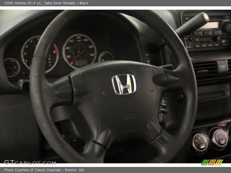 Satin Silver Metallic / Black 2005 Honda CR-V LX