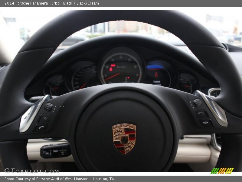 Black / Black/Cream 2014 Porsche Panamera Turbo