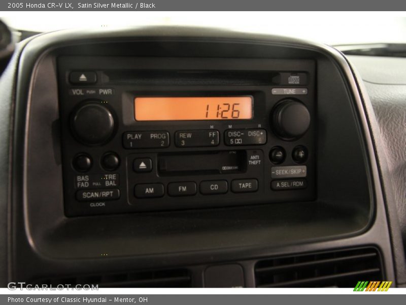 Satin Silver Metallic / Black 2005 Honda CR-V LX